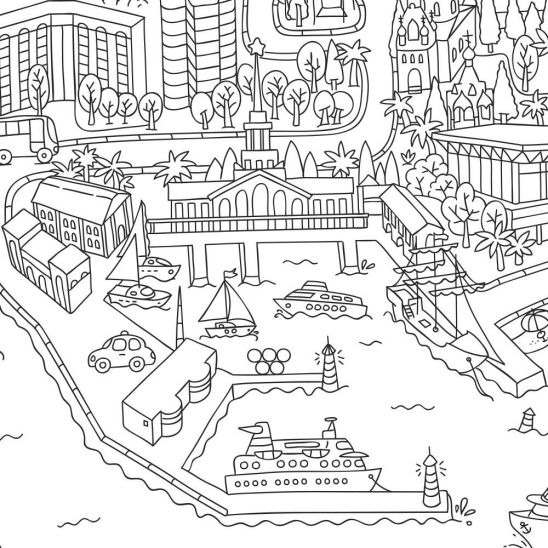 Обложка Раскраска в конверте. Сочи. Серия Познаю мир. 90х60 см., издательство ГЕОДОМ | купить в книжном магазине Рослит