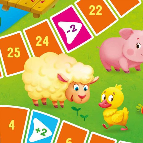 Обложка Игра-ходилка с фишками для малышей. На ферме. 29,5х42 см., издательство ГЕОДОМ | купить в книжном магазине Рослит