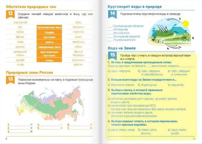 Обложка Рабочая тетрадь Окружающий мир 3-4 классы, издательство Буква-Ленд                                         | купить в книжном магазине Рослит