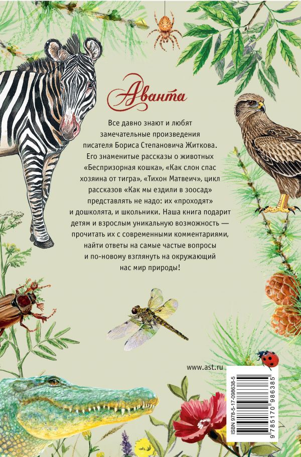 Обложка Беспризорная кошка. Лучшие рассказы о живой природе с вопросами и ответами для почемучек, издательство АСТ | купить в книжном магазине Рослит