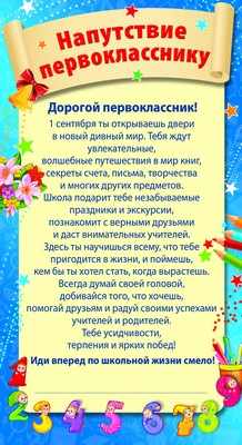 Обложка книги Мини-диплом Напутствие первокласснику, Автор ШМ-9508, издательство Сфера | купить в книжном магазине Рослит