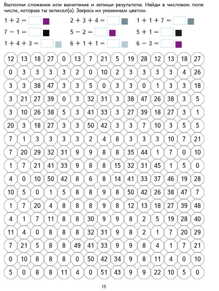 Обложка книги Математические раскраски. Сложение и вычитание в пределах 10, Автор Умнова М.С., издательство Планета | купить в книжном магазине Рослит
