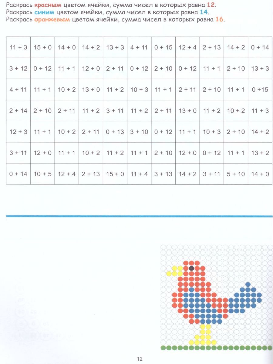 Обложка книги Большие Математические раскраски. Сложение и вычитание, Автор Полякова Н.А. Умнова М.С., издательство Планета | купить в книжном магазине Рослит