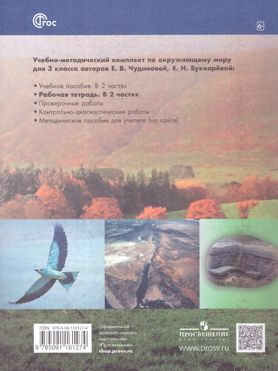 Обложка книги Окружающий мир 3 класс. Рабочая тетрадь. В 2 частях. Часть 2. К новому учебному пособию, Автор Чудинова Е.В., издательство Просвещение/Союз                                   | купить в книжном магазине Рослит