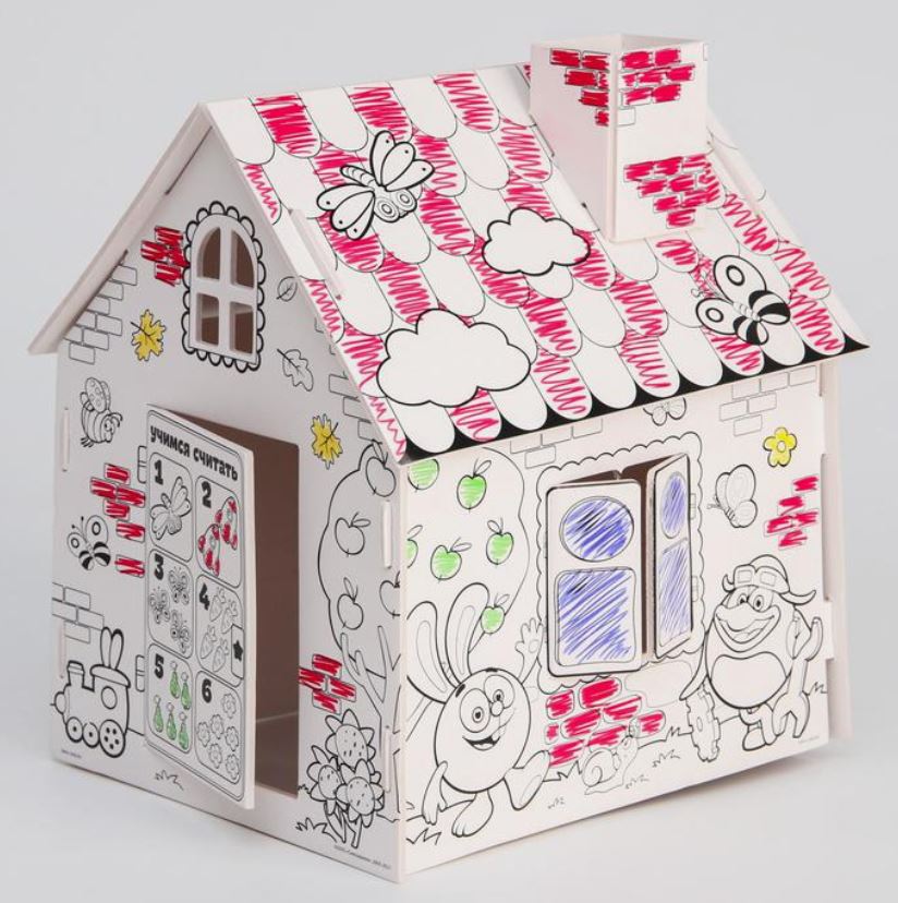 Обложка Набор для творчества Домик раскраска СМЕШАРИКИ 3 в 1, издательство Буква-Ленд                                         | купить в книжном магазине Рослит