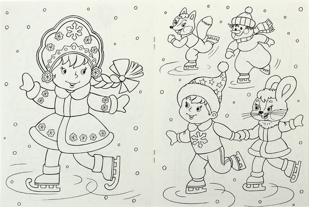 Обложка Новый Год. Дед Мороз и Новый Годик / Раскраски 16 стр.+обл., издательство Фламинго | купить в книжном магазине Рослит