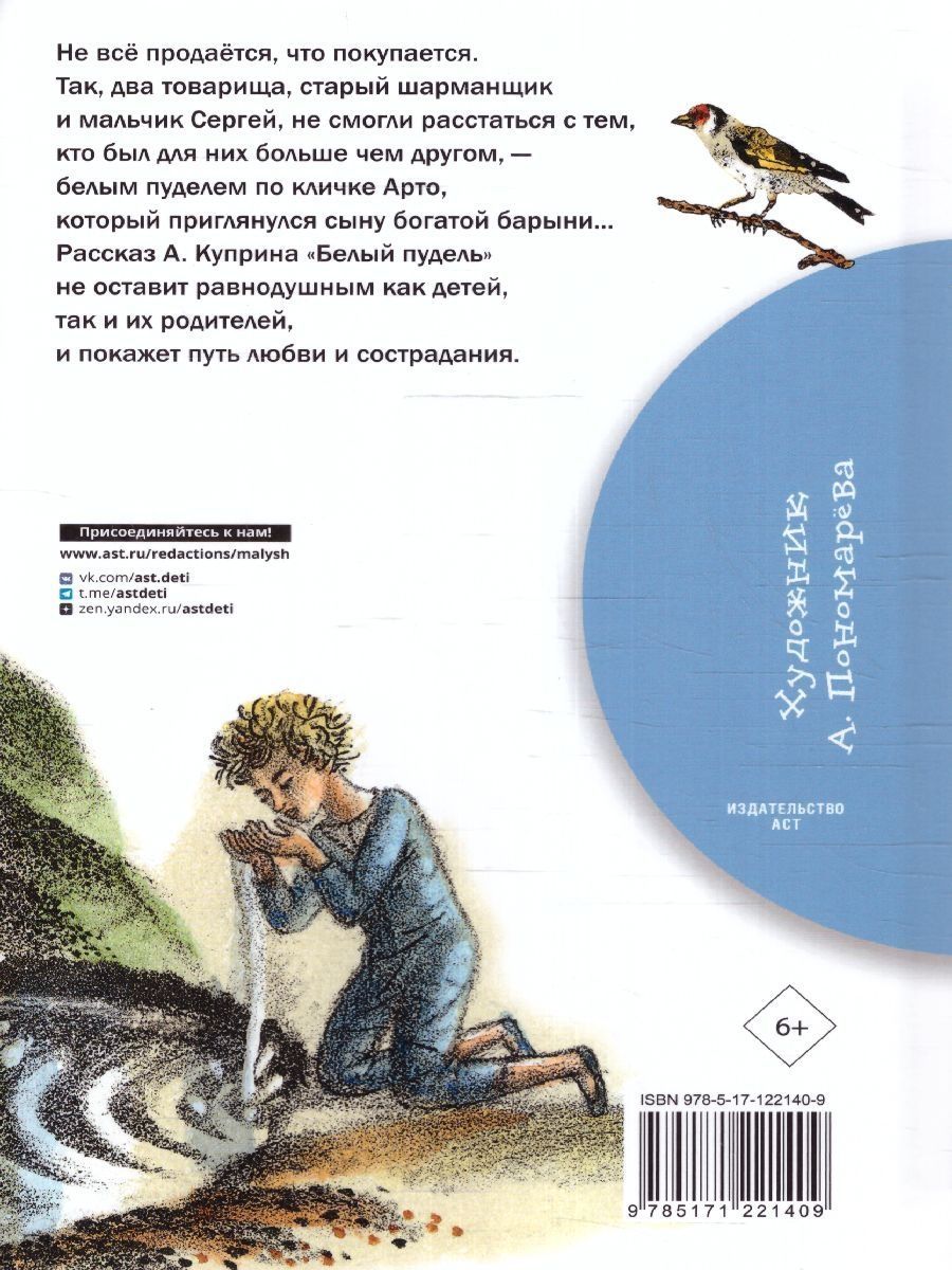 Обложка книги Белый пудель. Бибилиотека начальной школы, Автор Куприн А.И., издательство АСТ | купить в книжном магазине Рослит