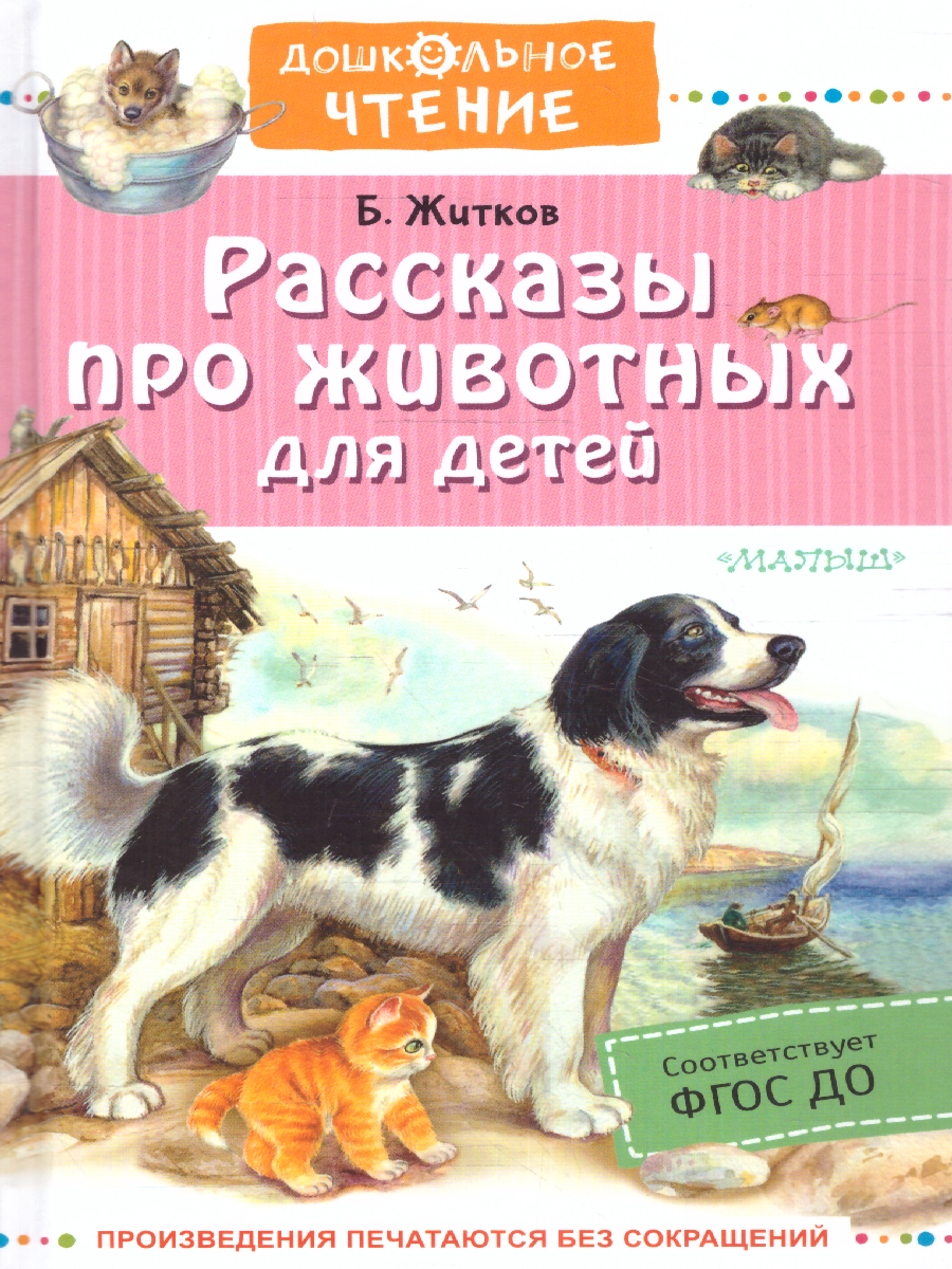 Обложка Рассказы про животных для детей. Дошкольное чтение, издательство АСТ | купить в книжном магазине Рослит