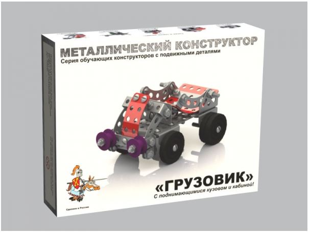Обложка Конструктор металлический с подвижными деталями Грузовик, издательство Десятое королевство | купить в книжном магазине Рослит