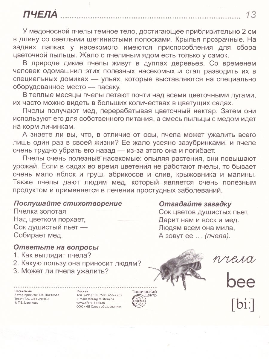 Обложка книги Демонстрационные картинки СУПЕР. Насекомые. 16 демонстрационных картинок с текстом 173х220 мм, Автор , издательство Сфера | купить в книжном магазине Рослит