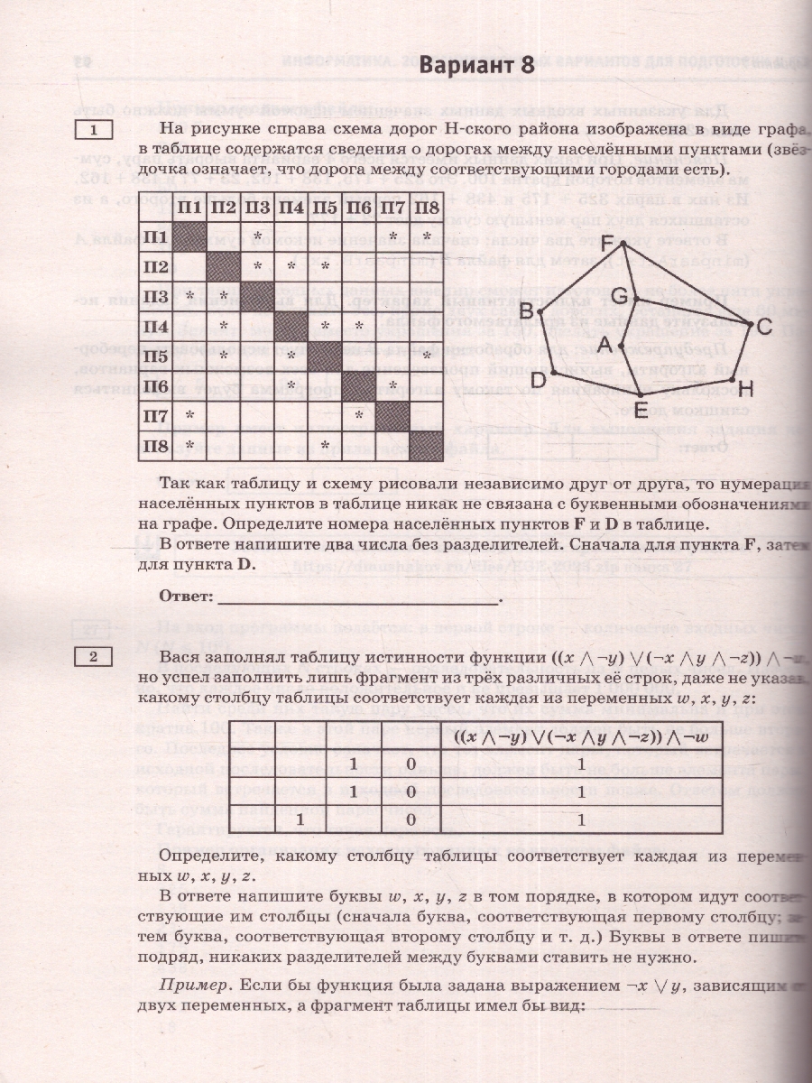 Обложка книги ЕГЭ-2024. Информатика. 20 тренировочных вариантов экзаменационных работ для подготовки к ЕГЭ , Автор Ушаков Д.М., издательство АСТ | купить в книжном магазине Рослит