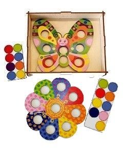 Обложка книги Игра-мозаика "Бабочка с Цветочком", Автор , издательство Учитель | купить в книжном магазине Рослит