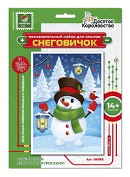 Обложка Набор для опытов "Снеговичок", издательство Десятое королевство | купить в книжном магазине Рослит