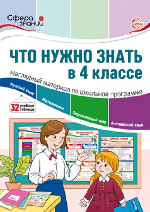 Обложка книги Что нужно знать в 4 классе: наглядный материал по школьной программе, Автор Цветкова Т.В., издательство Сфера | купить в книжном магазине Рослит