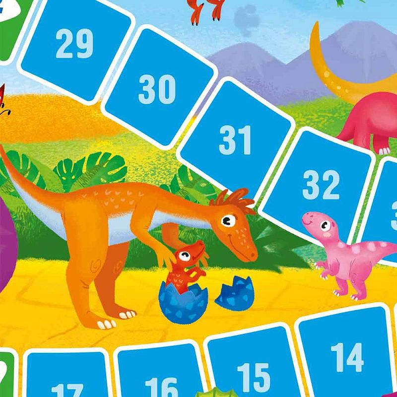 Обложка Игра-ходилка с фишками для малышей. Динозавры. 29,5х42 см., издательство ГЕОДОМ | купить в книжном магазине Рослит