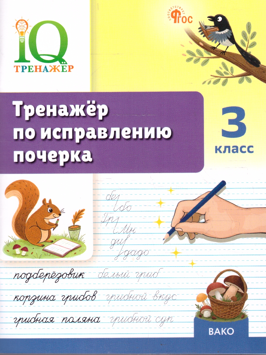 Обложка книги Русский язык 3 класс Тренажер по исправлению почерка, Автор Воробьева Т.А., издательство Вако | купить в книжном магазине Рослит