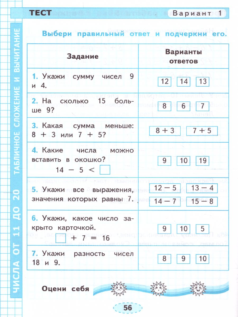 Обложка книги Математика 1 класс. Проверочные работы. ФГОС НОВЫЙ, Автор Тихомирова Е.М., издательство Экзамен | купить в книжном магазине Рослит