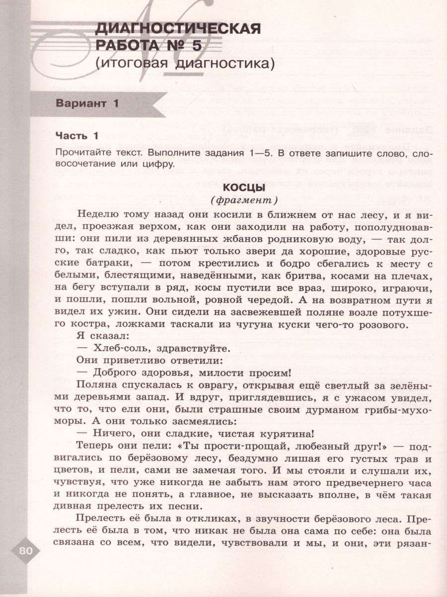 Обложка книги Литература 5 класс. Диагностические работы, Автор Аристова М.А., издательство Просвещение | купить в книжном магазине Рослит