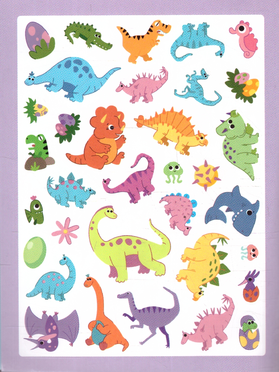 Обложка книги Стикерпаки. Коллекция наклеек. Яркие динозавры, Автор , издательство Мозаика-Синтез | купить в книжном магазине Рослит