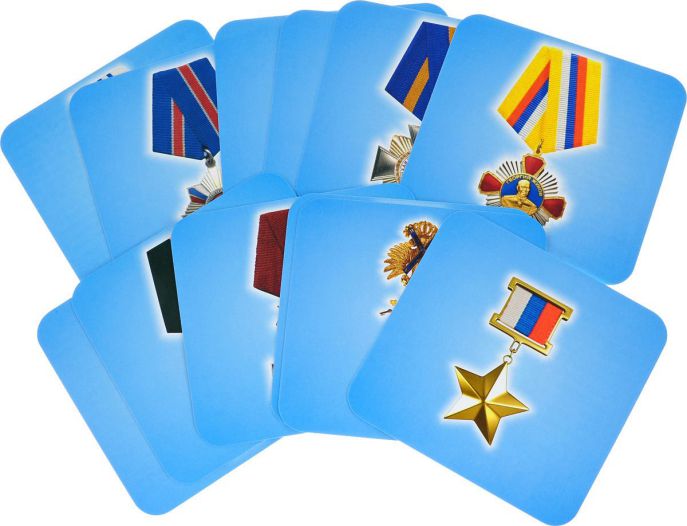 Обложка книги Военные награды: 12 карточек для занятий с детьми, Автор Н-272, издательство Учитель | купить в книжном магазине Рослит