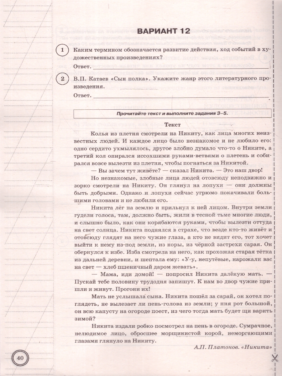 Обложка книги ВПР Литература 5 класс. Типовые задания. 25 вариантов. ФИОКО СТАТГРАД. ФГОС Новый, Автор Ерохина Е. Л., издательство Экзамен | купить в книжном магазине Рослит