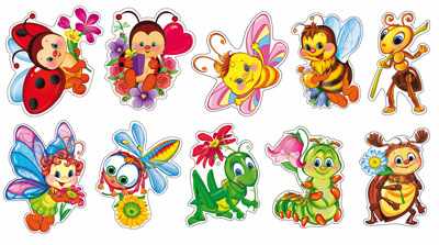 Обложка книги Комплект украшений на скотче. Веселые насекомые (10 видов в комплекте), Автор КМ-10654, издательство Сфера | купить в книжном магазине Рослит