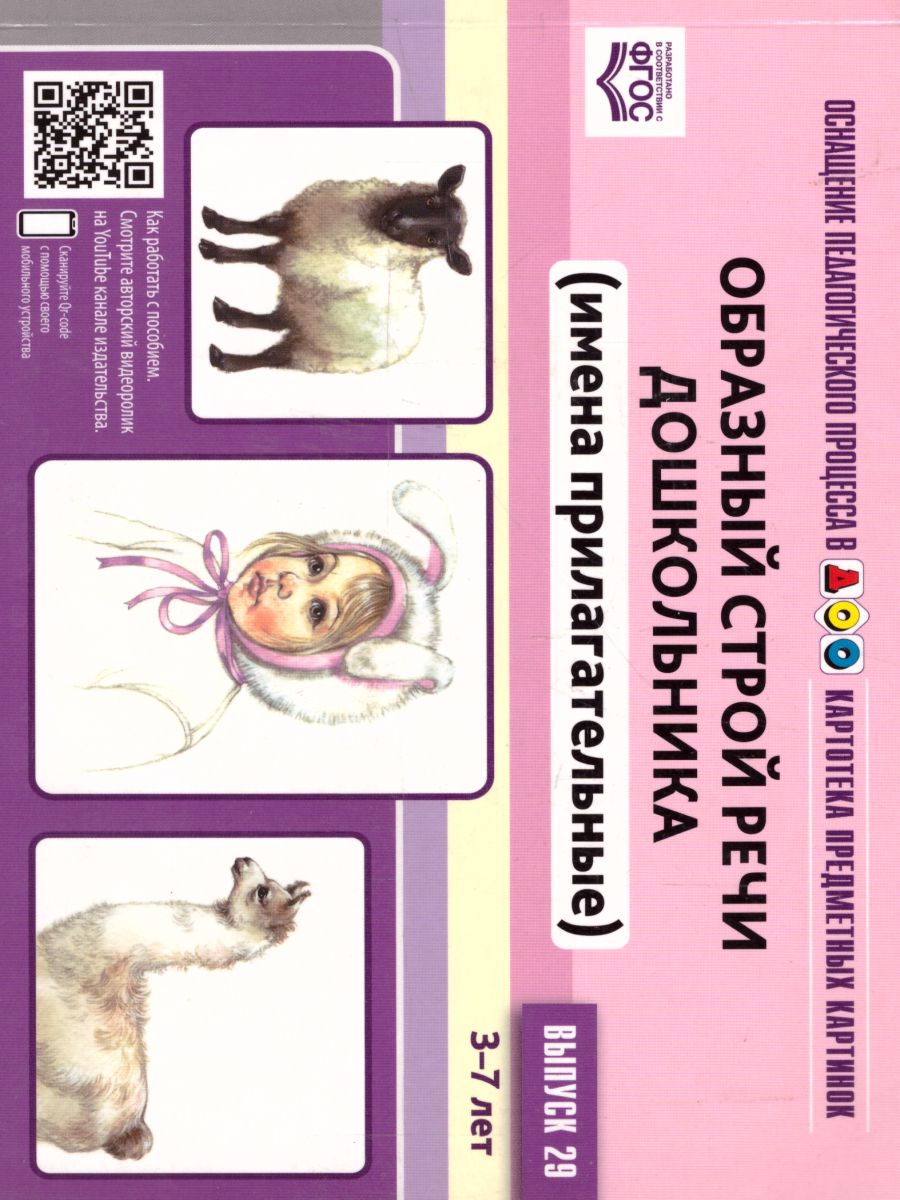 Обложка книги Картотека предметных картинок. Выпуск 29. Образный строй речи дошкольника (атрибутивный словарь), Автор Нищева Н.В., издательство ДЕТСТВО-ПРЕСС | купить в книжном магазине Рослит