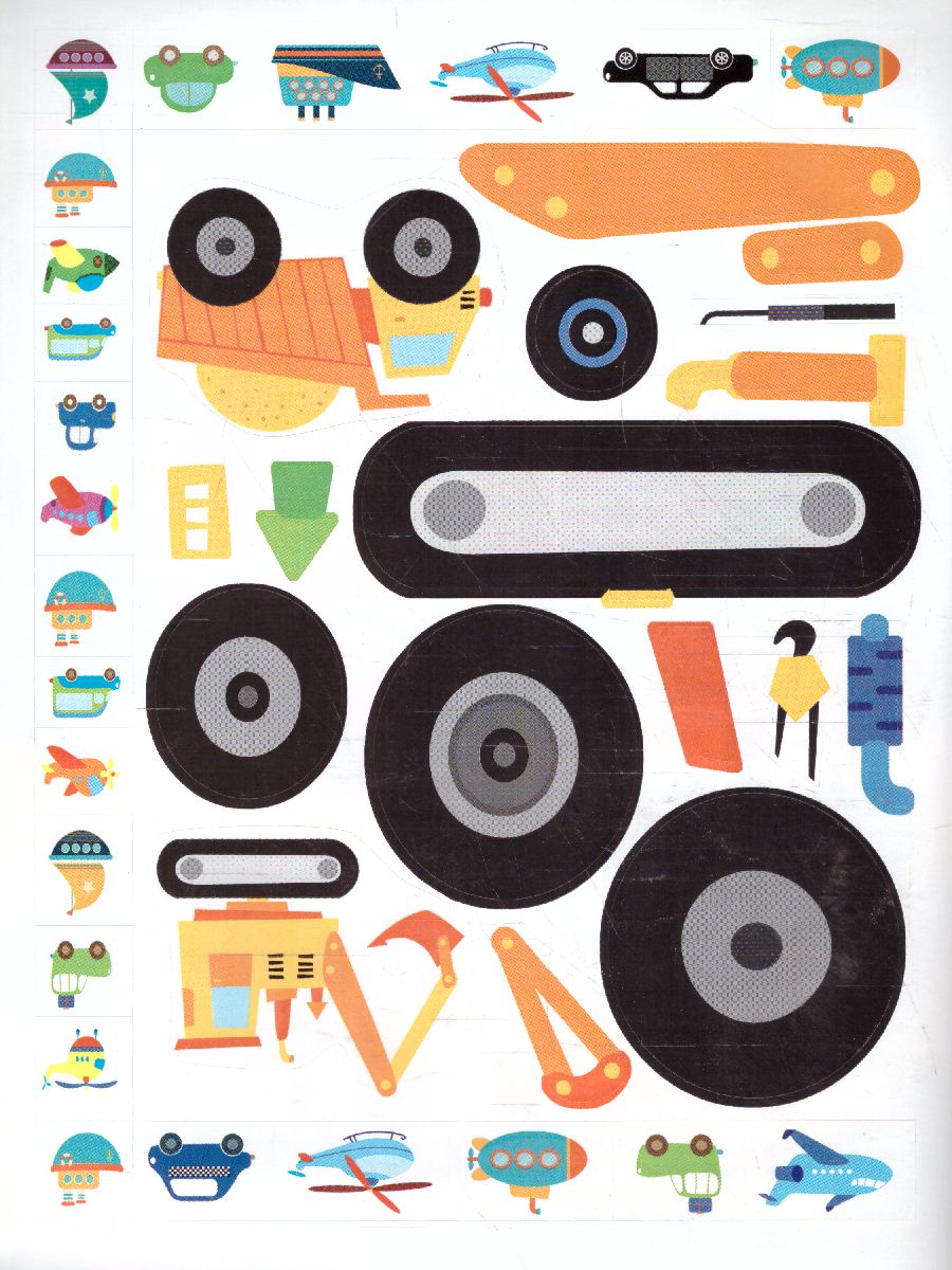 Обложка Транспорт. Сто картинок собери. Многоразовые наклейки, издательство АСТ | купить в книжном магазине Рослит