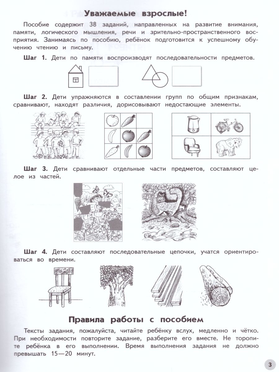 Обложка книги Развиваем логическое мышление и память. Ступеньки к школе, Автор Безруких М.М. Филиппова Т.А., издательство Просвещение/Союз                                   | купить в книжном магазине Рослит