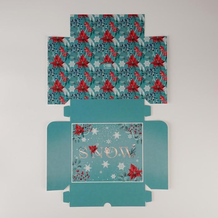 Обложка Упаковка для кондитерских изделий Snow, 20 * 17 * 6 см, издательство Буква-Ленд                                         | купить в книжном магазине Рослит