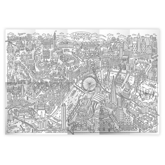 Обложка Раскраска в конверте. Лондон. Серия Познаю мир. 90х60 см., издательство ГЕОДОМ | купить в книжном магазине Рослит