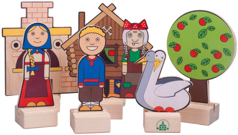 Обложка Набор Персонажи сказки. Гуси-лебеди. Микрогофра, издательство Краснокамская игрушка | купить в книжном магазине Рослит