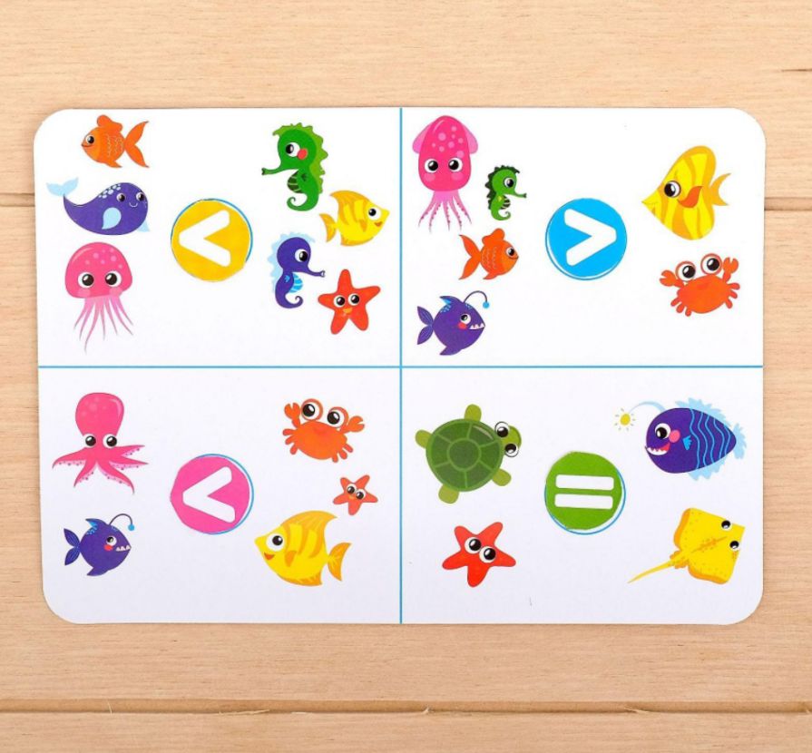 Обложка IQ-ZABIAKA Счёты с обучающими карточками "Учимся считать: больше, меньше, равно" Микс, издательство Буква-Ленд                                         | купить в книжном магазине Рослит