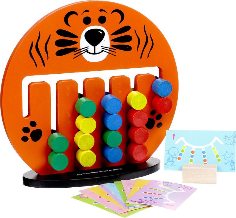 Обложка Логическая игра. Тигрёнок (Краснокамская игрушка), издательство Краснокамская игрушка | купить в книжном магазине Рослит