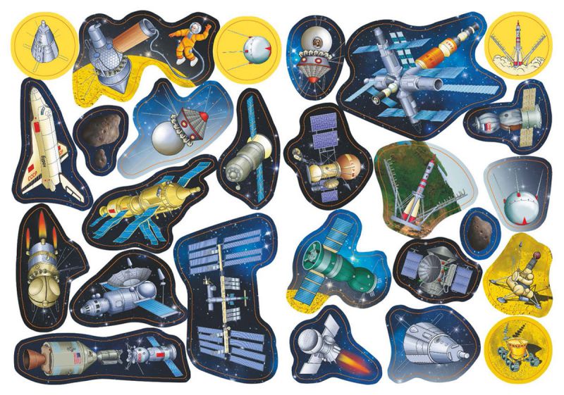 Обложка книги Раскраска с наклейками. Космос, Автор , издательство РУЗ Ко | купить в книжном магазине Рослит