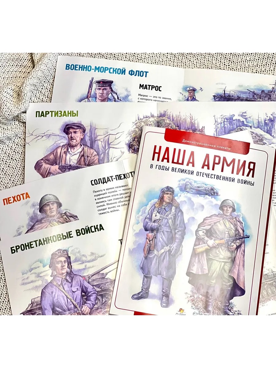 Обложка книги Демонстрационные материалы для ДС: Наша Армия в годы Великой Отечественной Плакаты (Мозаичный парк), Автор Щеголев С., издательство Мозаичный парк                                     | купить в книжном магазине Рослит