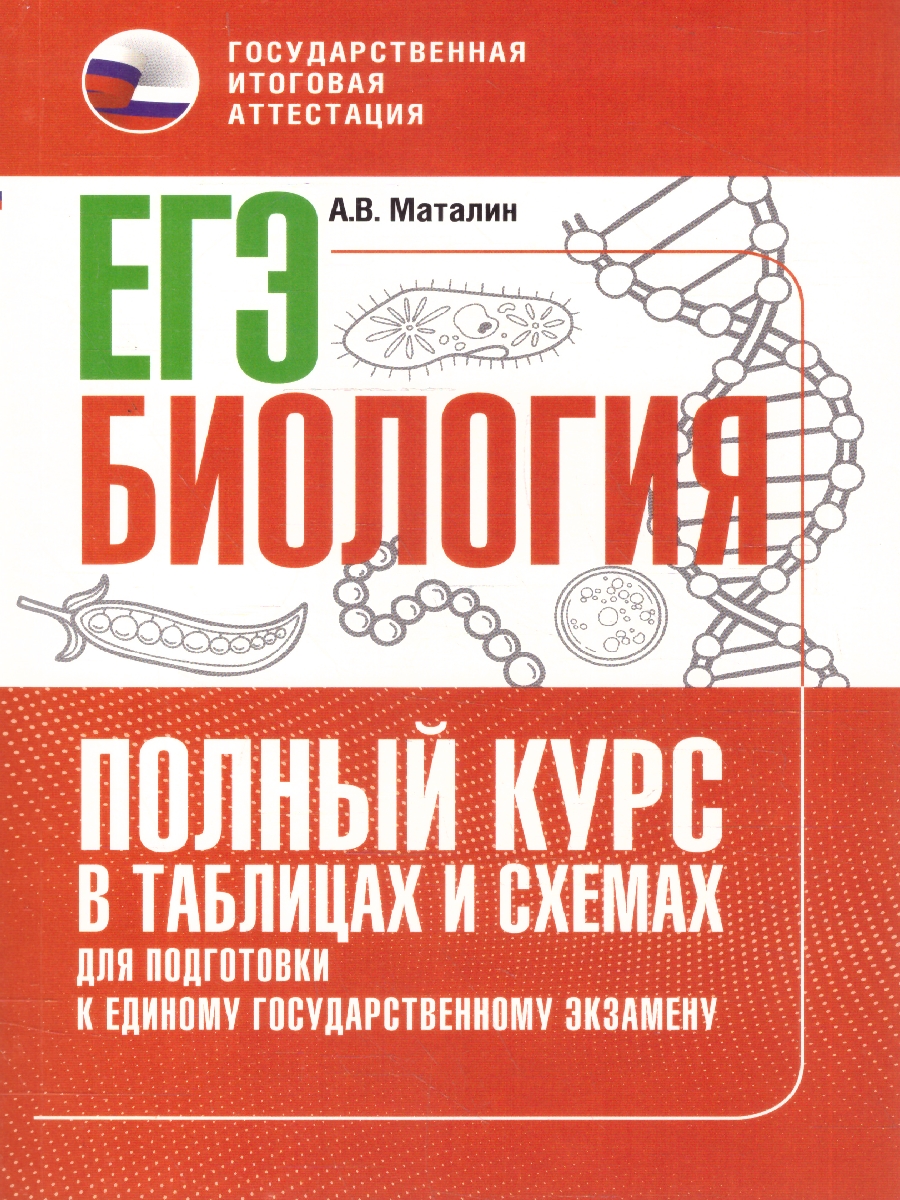 Обложка книги Биология ЕГЭ 10-11 классы. Полный курс в таблицах и схемах, Автор Маталин А. В., издательство АСТ | купить в книжном магазине Рослит