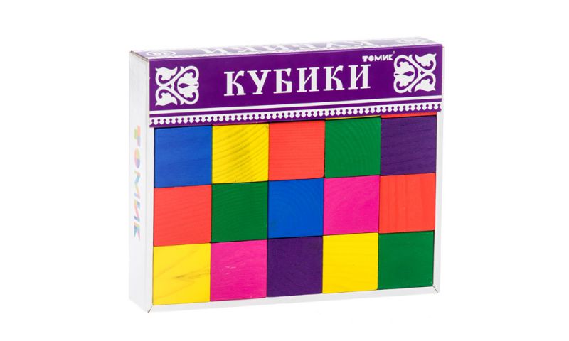 Обложка Кубики Цветные 20 шт., издательство Томик | купить в книжном магазине Рослит