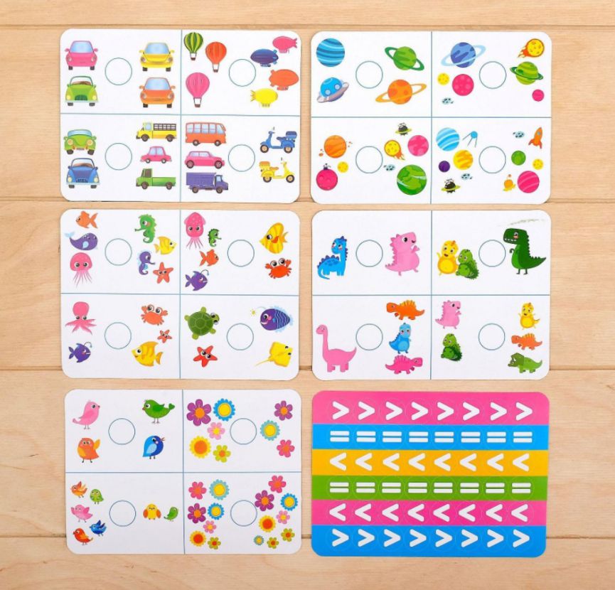 Обложка IQ-ZABIAKA Счёты с обучающими карточками "Учимся считать: больше, меньше, равно" Микс, издательство Буква-Ленд                                         | купить в книжном магазине Рослит