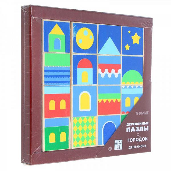 Обложка Пазлы  Город  "День/Ночь" 16д, издательство Томик | купить в книжном магазине Рослит
