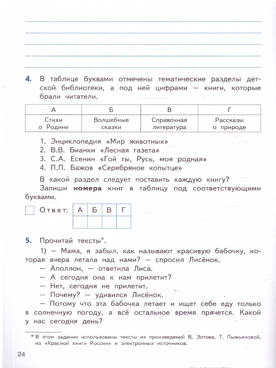Обложка книги ВПР Литературное чтение 4 класс, Автор Кутявина С.В., издательство Вако | купить в книжном магазине Рослит