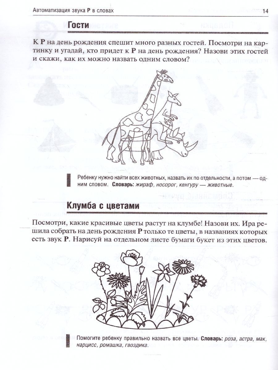 Обложка книги День рождения Р. Логопедические игры. Рабочая тетрадь, Автор Баскакина И.В. Лынская М.И., издательство Айрис | купить в книжном магазине Рослит