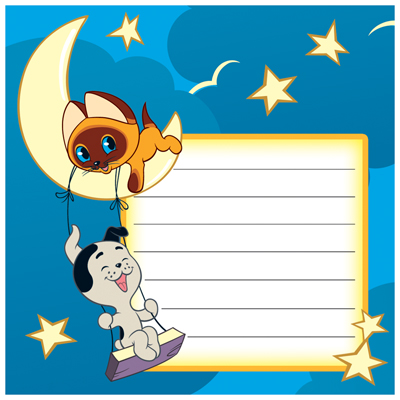 Обложка книги Наклейка на тетрадь (из мультфильма Котенок по имени Гав) (95х95), Автор ШН2-12649, издательство Сфера | купить в книжном магазине Рослит