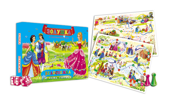 Обложка Игры с карточками. Золушка. Белоснежка и семь гномов, издательство Проф-пресс | купить в книжном магазине Рослит