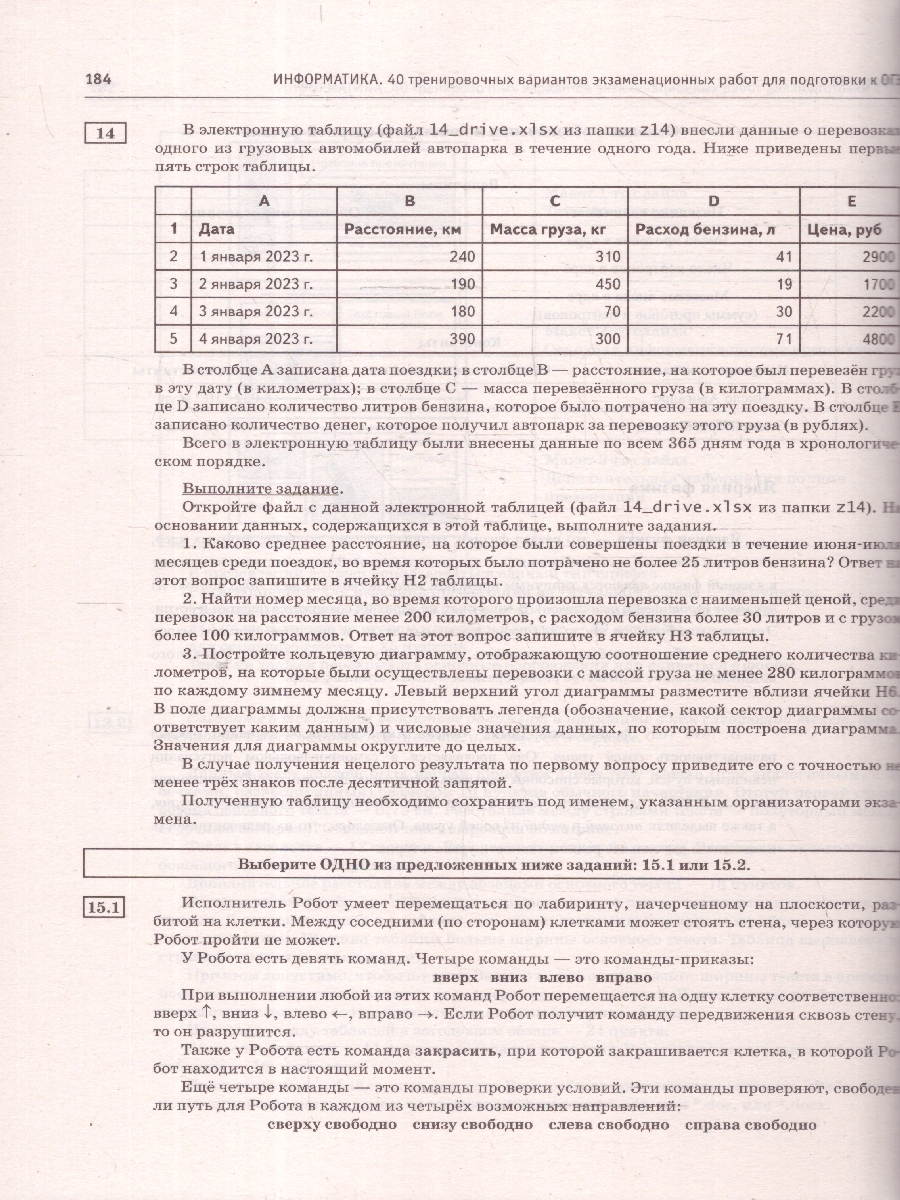 Обложка книги ОГЭ-2025 Информатика. 40 тренировочных вариантов экзаменационных работ для подготовки к ОГЭ, Автор Ушаков Д. М., издательство АСТ | купить в книжном магазине Рослит