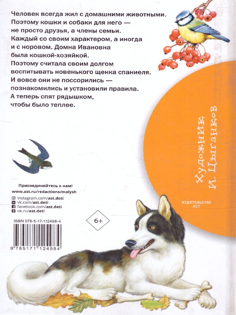 Обложка книги Как поссорились кошка с собакой, Автор Пришвин М.М., издательство АСТ | купить в книжном магазине Рослит