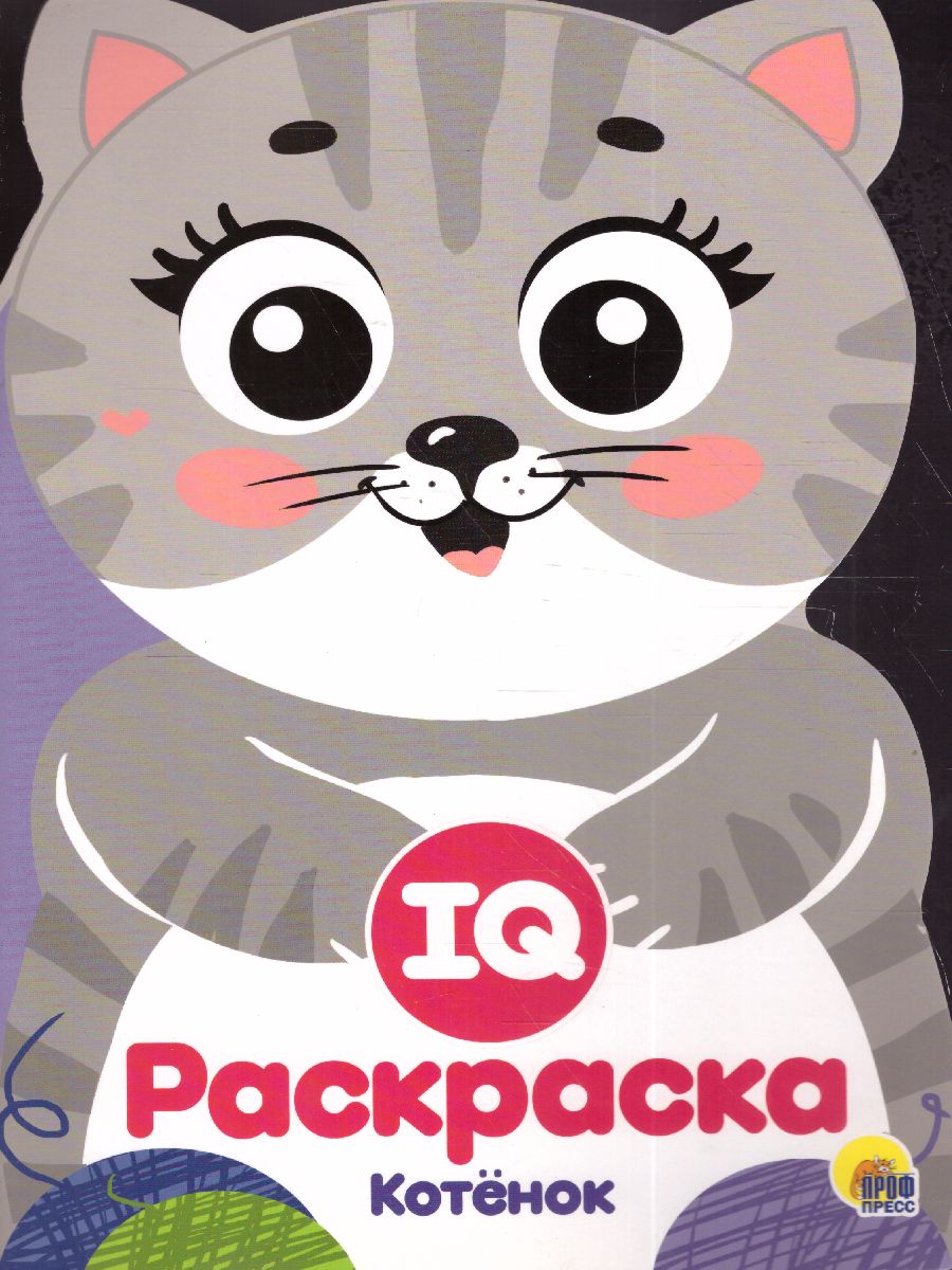 Обложка Котенок IQ Раскраска, издательство Проф-пресс | купить в книжном магазине Рослит
