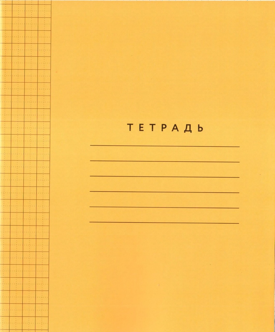 Обложка Тетрадь в крупную клетку 8х8 мм, 12 л, оранжевая обложка, 1 шт. (Мазина В.Д) от магазина Рослит