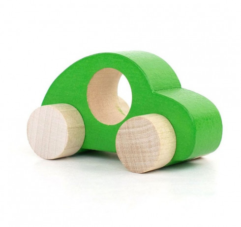 Обложка Фигурка деревянная "Каталка" "Машинка Томик" "Зеленая " (1 штука) (Томик), издательство Томик | купить в книжном магазине Рослит