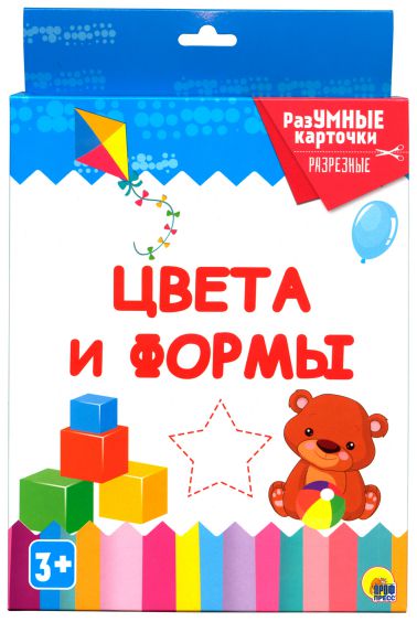 Обложка Разумные карточки. Цвета и формы, издательство Проф-пресс | купить в книжном магазине Рослит
